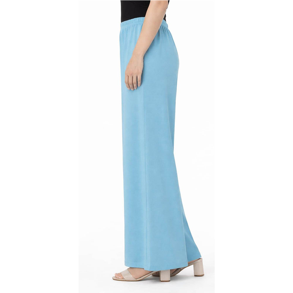 Women's Plain Rayon Palazzo sky-blue