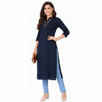 Straight Fit Pants for Women sky-blue