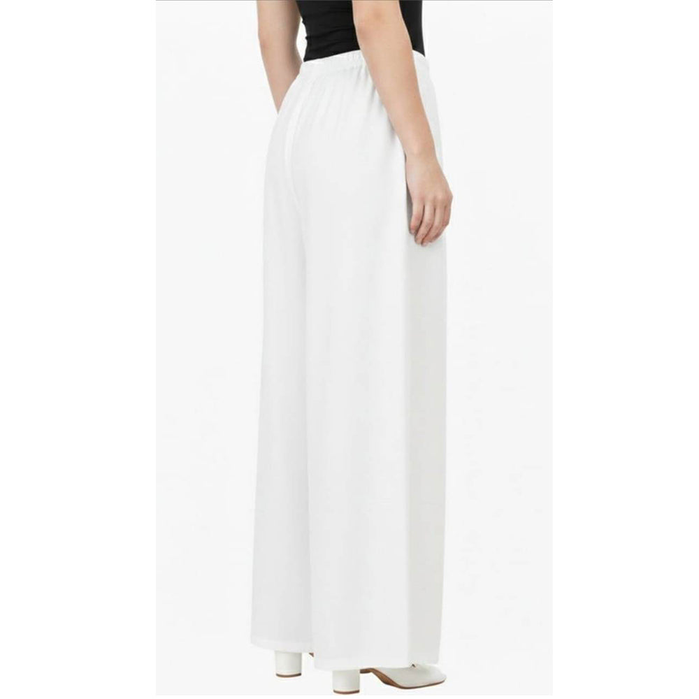 Women's Plain Rayon Palazzo white