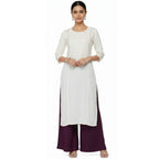 Women's Plain Rayon Palazzo wine