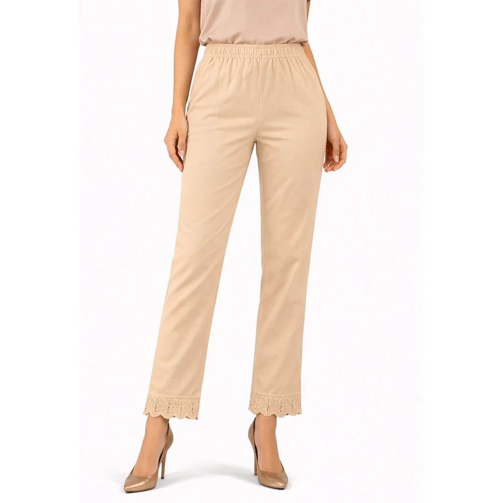 Women's Bottom Lace Pants beige