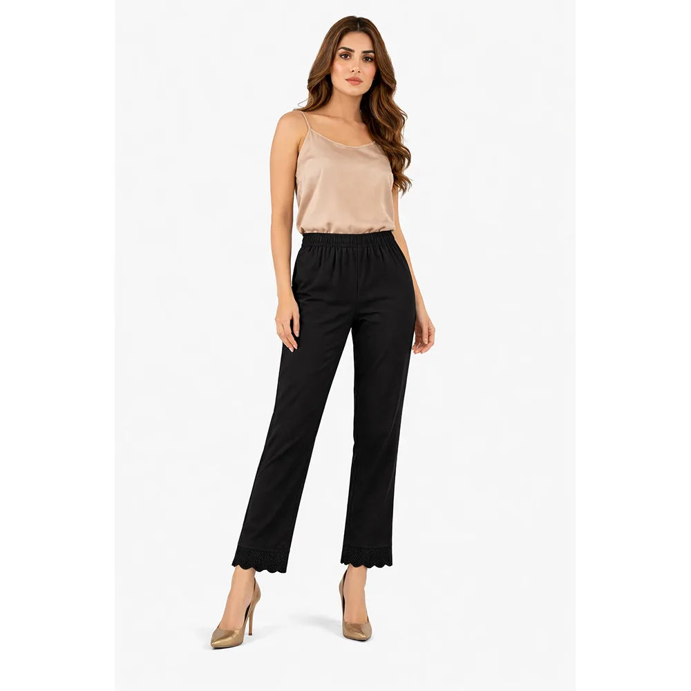 Women's Bottom Lace Pants black