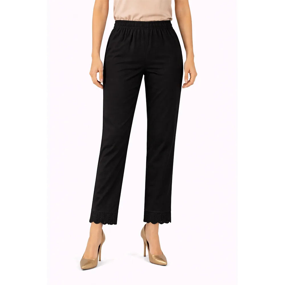 Women's Bottom Lace Pants black