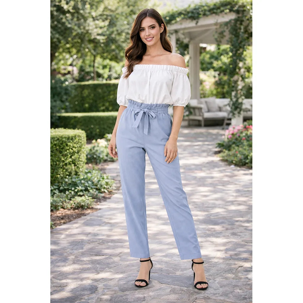 Knot Pants | Light Blue