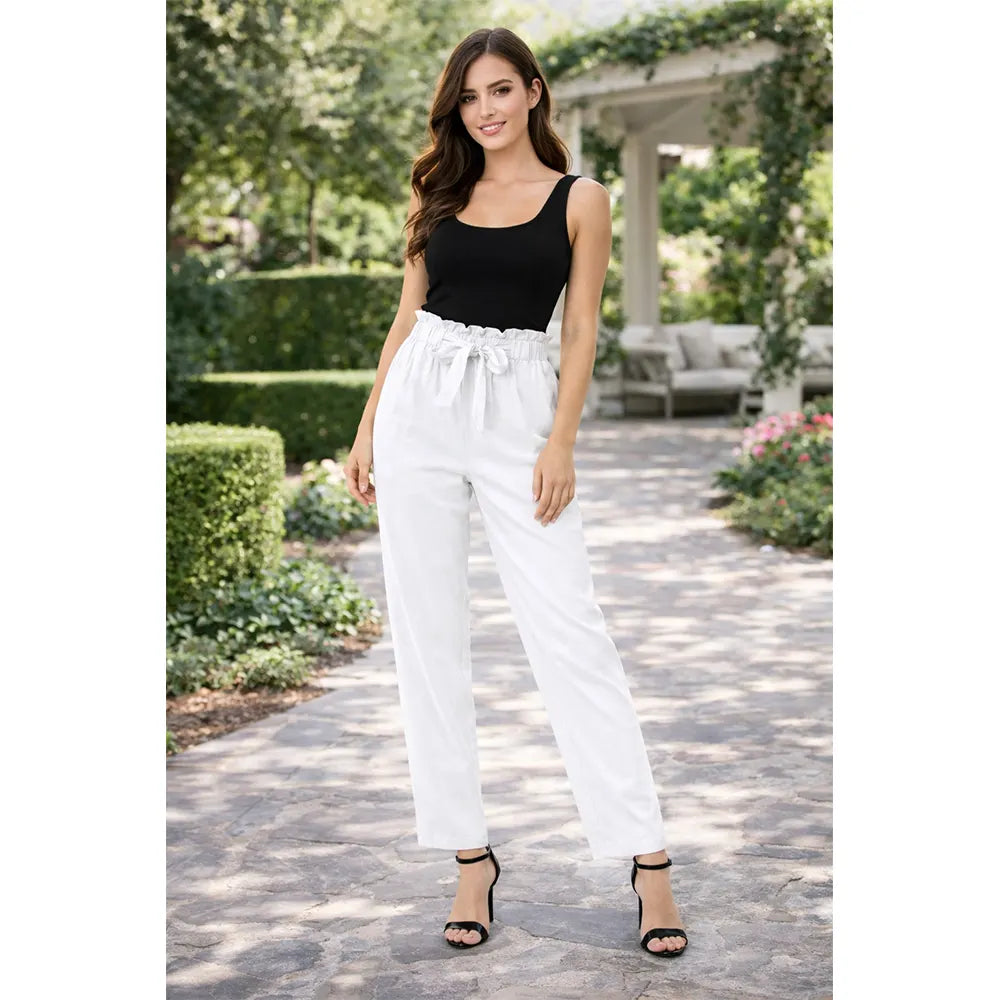 Knot Pants | White