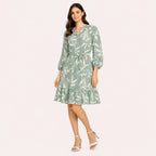 Dear Lady Sage Green Middi with matching Purse