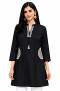 Royal Black Designer Tunic
