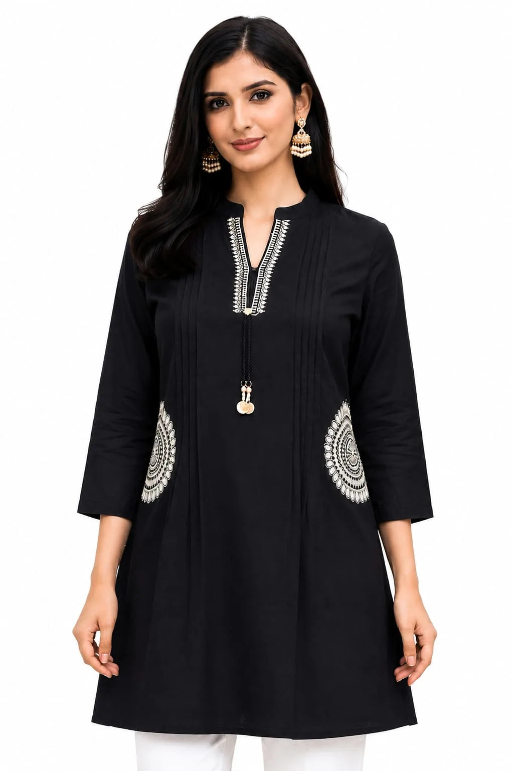 Royal Black Designer Tunic