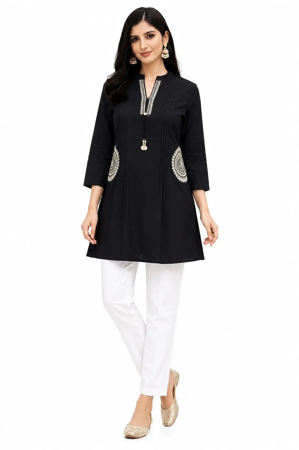 Royal Black Designer Tunic