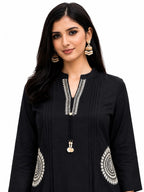 Royal Black Designer Tunic