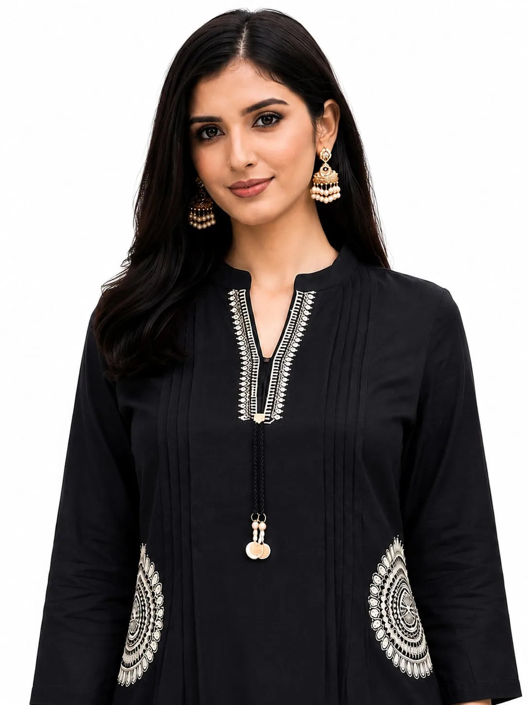 Royal Black Designer Tunic