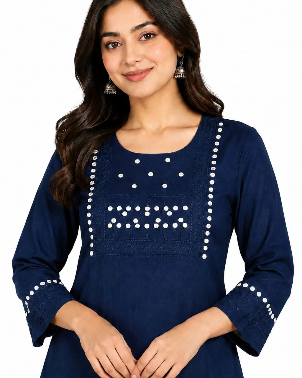 Classic Indigo Embellished Tunic